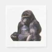 Gorilla Ape Monkey Serviette (Vorderseite)