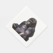 Gorilla Ape Monkey Serviette (Ecke)