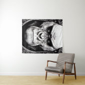 Gorilla Ape Wild Nature Illustration Line Epische  Wandteppich (Beispiel (Horizontal))