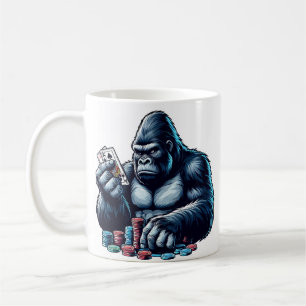 Gorilla Apples Spielkarten Poker Spielkasino Kaffeetasse