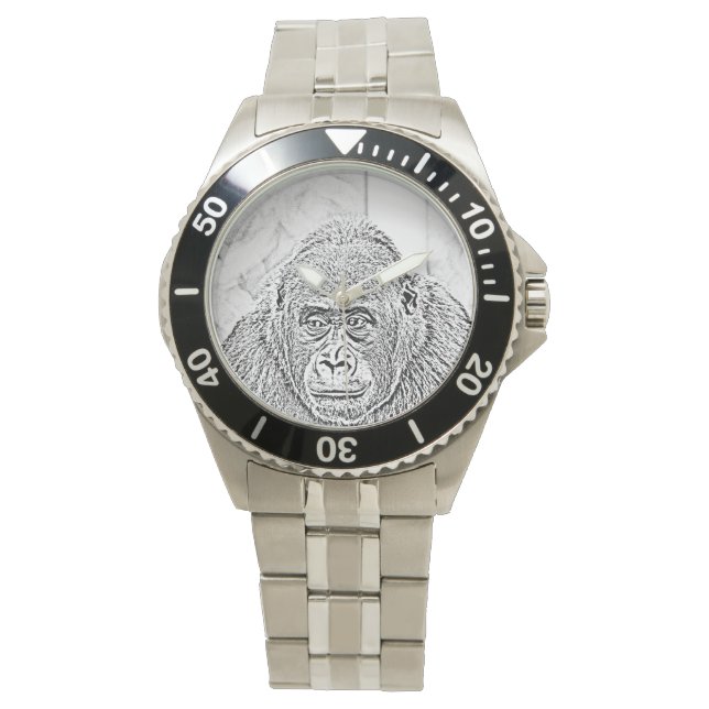 Gorilla Armbanduhr (Vorderseite)