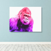 Gorilla Art Leinwanddruck (Insitu (Holzboden))