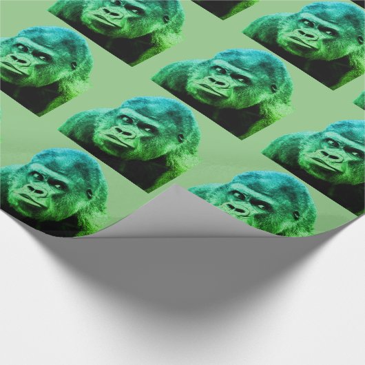 Gorilla Artwork Geschenkpapier (Ecke)