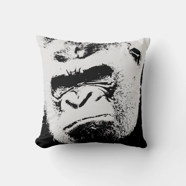Gorilla Artwork Kissen (Vorderseite)