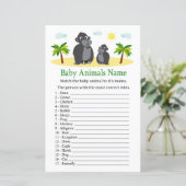 Gorilla Baby Animals Name Game (Stehend Vorderseite)