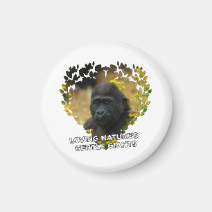 Gorilla Baby - Die sanften Giganten der Natur lieb Magnet