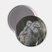 Gorilla & Baby Magnet (Vorderseite/Rückseite)
