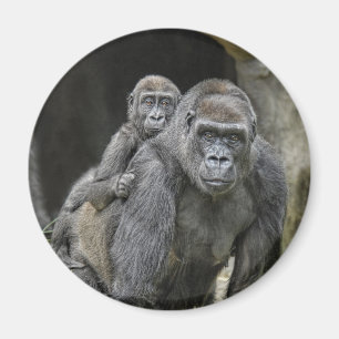 Gorilla & Baby Magnet