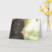 Gorilla-Baby-Raum-Anmerkungs-Karte Karte (Gelbe Blume)