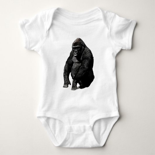 Gorilla Baby Strampler (Vorderseite)