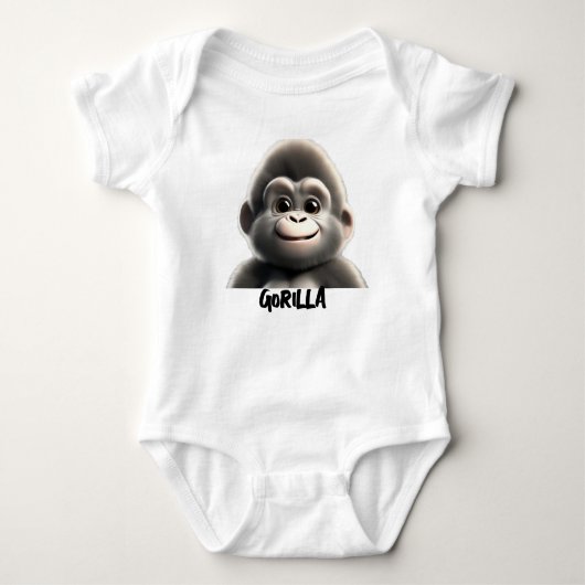 Gorilla Baby Strampler (Vorderseite)