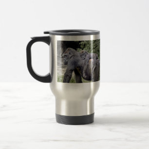 Gorilla-Baby-u. Mama-Doppelpol Reisebecher