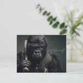 Gorilla Baseball Player Postkarte (Stehend Vorderseite)