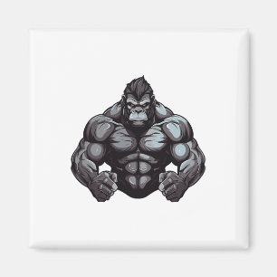 Gorilla-Beast-Bodybuilder-Trainingsstudio Bodybuil Magnet