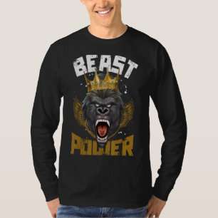 Gorilla Beast Power Fitness Bodybuilding Gym Worko T-Shirt