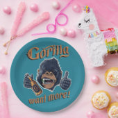 Gorilla Beer Paper Plate Pappteller (Party)