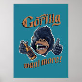 Gorilla Beer Poster (Vorne)