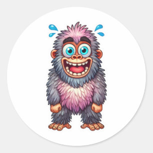Gorilla-Belohnung Runder Aufkleber