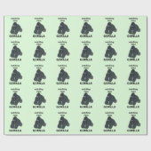 Gorilla beobachtet euch den Funny Gorilla Geschenkpapier (Flach)