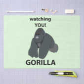 Gorilla beobachtet euch den Funny Gorilla Seidenpapier (Handwerk)