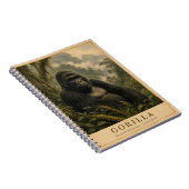 Gorilla-Bergregenwald VINTAGE Notizblock (Rechte Seite)