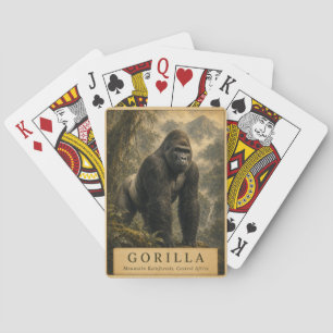 Gorilla-Bergregenwald VINTAGE Spielkarten