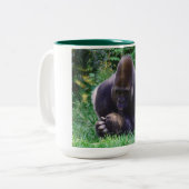 Gorilla beten zweifarbige tasse (Vorderseite Links)