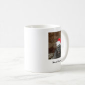 Gorilla Biddy in einem Weihnachtshut Kaffeetasse (VorderseiteRechts)