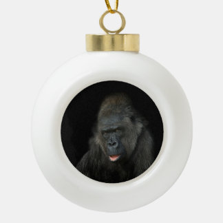 Gorilla Biddy Keramik Kugel-Ornament