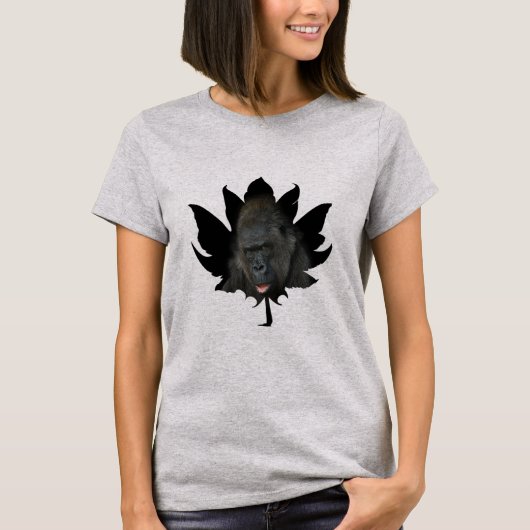 Gorilla Biddy Leaf T-Shirt (Vorderseite)