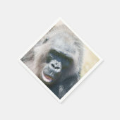 Gorilla Biddy's Silver Glow in der Sonne Serviette (Ecke)