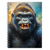 Gorilla Big Smile Notizblock (Vorderseite)