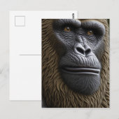 Gorilla, Bigfoot oder Sasquatch Behaltend in Touch Postkarte (Vorne/Hinten)