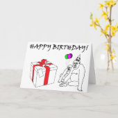 Gorilla Birthday Card Karte (Gelbe Blume)