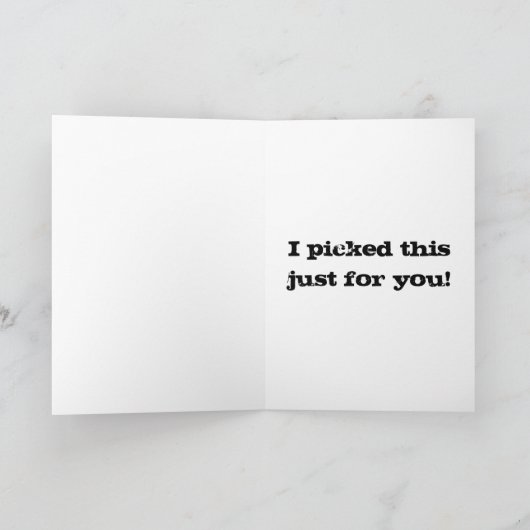 Gorilla Birthday Card Karte (Innenseite)