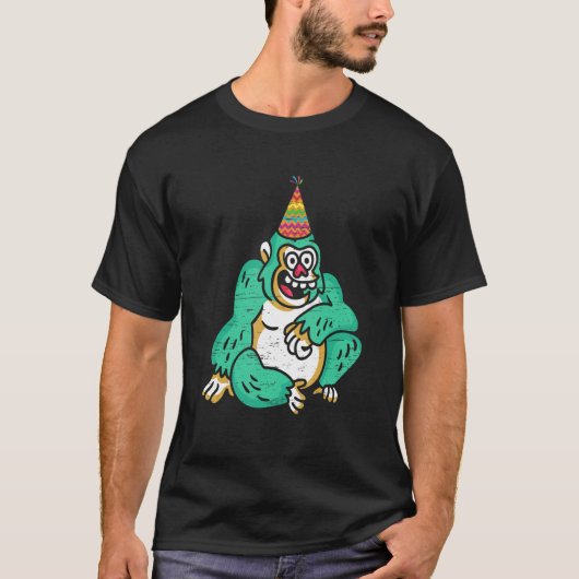 Gorilla Birthday Party T-Shirt (Vorderseite)