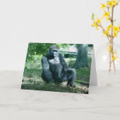 Gorilla Blank Grußkarte Karte (Gelbe Blume)