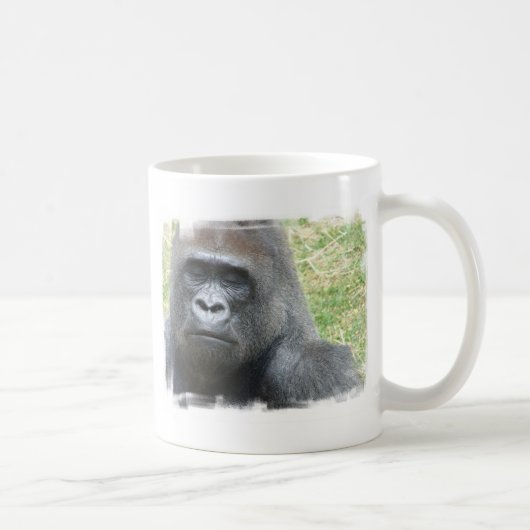 Gorilla-Blick-Kaffee-Tasse Kaffeetasse (Rechts)