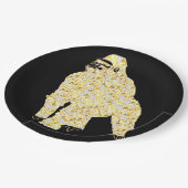 GORILLA BLING PAPPTELLER (Schrägansicht)