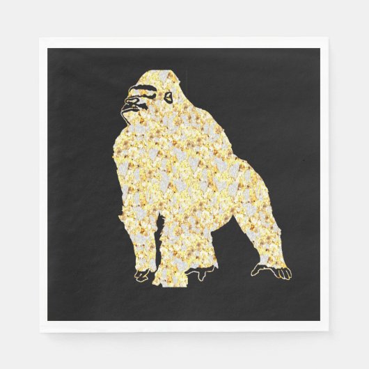 GORILLA BLING SERVIETTE (Vorderseite)