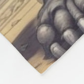 Gorilla Bodybuilder Pop Art Cartoon Zeichnend Fleecedecke (Ecke)