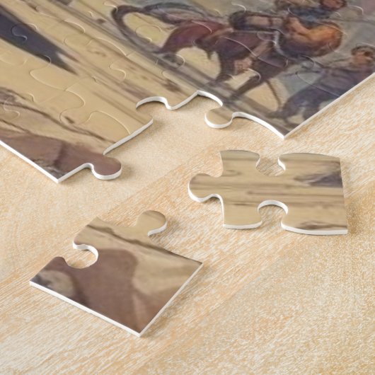 Gorilla Bodybuilder Pop Art Cartoon Zeichnend Puzzle (Seite)