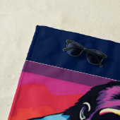 Gorilla Bodybuilder Pop Cartoon Strandtuch (Beispiel)