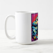 Gorilla Bodybuilder Pop Hebebühnen Cartoon Kaffeetasse (Links)