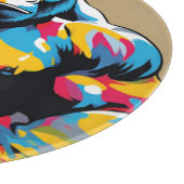 Gorilla Bodybuilder Pop Hebebühnen Cartoon Schneidebrett (Ecke)