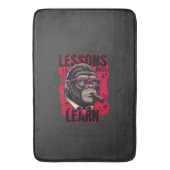 Gorilla Boss Lessons Learn Bath Mat Badematte (Vorderseite Vertikal)