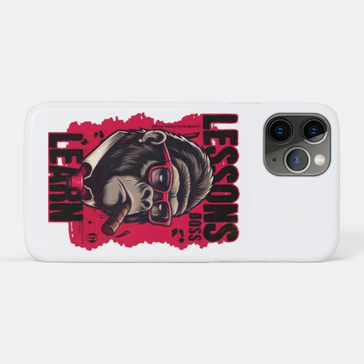 Gorilla Boss Lessons Learn iPhone Case  (Rückseite (Horizontal))