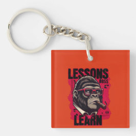 Gorilla Boss Lessons Learn Keychain Schlüsselanhänger