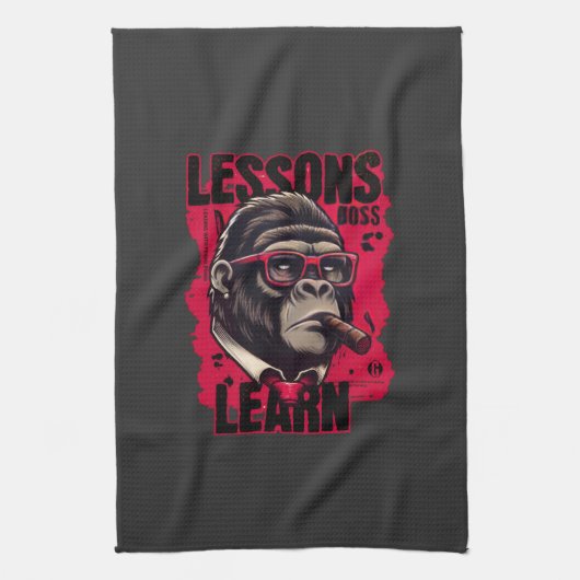 Gorilla Boss Lessons Learn Kitchen Towels  Geschirrtuch (Vertikal)