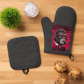 Gorilla Boss Lessons Learn Pot Holders Ofenhandschuh & Topflappen-Set (Oben Unten)